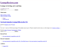 Tablet Screenshot of loungereviews.com